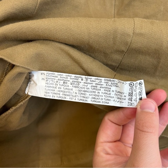 Zara Olive Green Utility Skirt Size Small Women’s - Picture 5 of 5